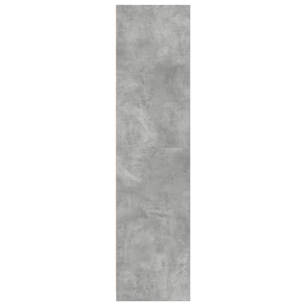 Kledingkast 80x50x200 cm bewerkt hout betongrijs is nu te koop bij PeponiXL, paradijselijk wonen!