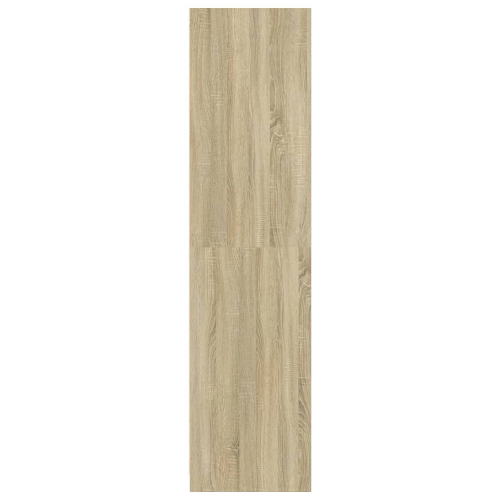 Kledingkast 100x50x200 cm bewerkt hout sonoma eikenkleurig is nu te koop bij PeponiXL, paradijselijk wonen!