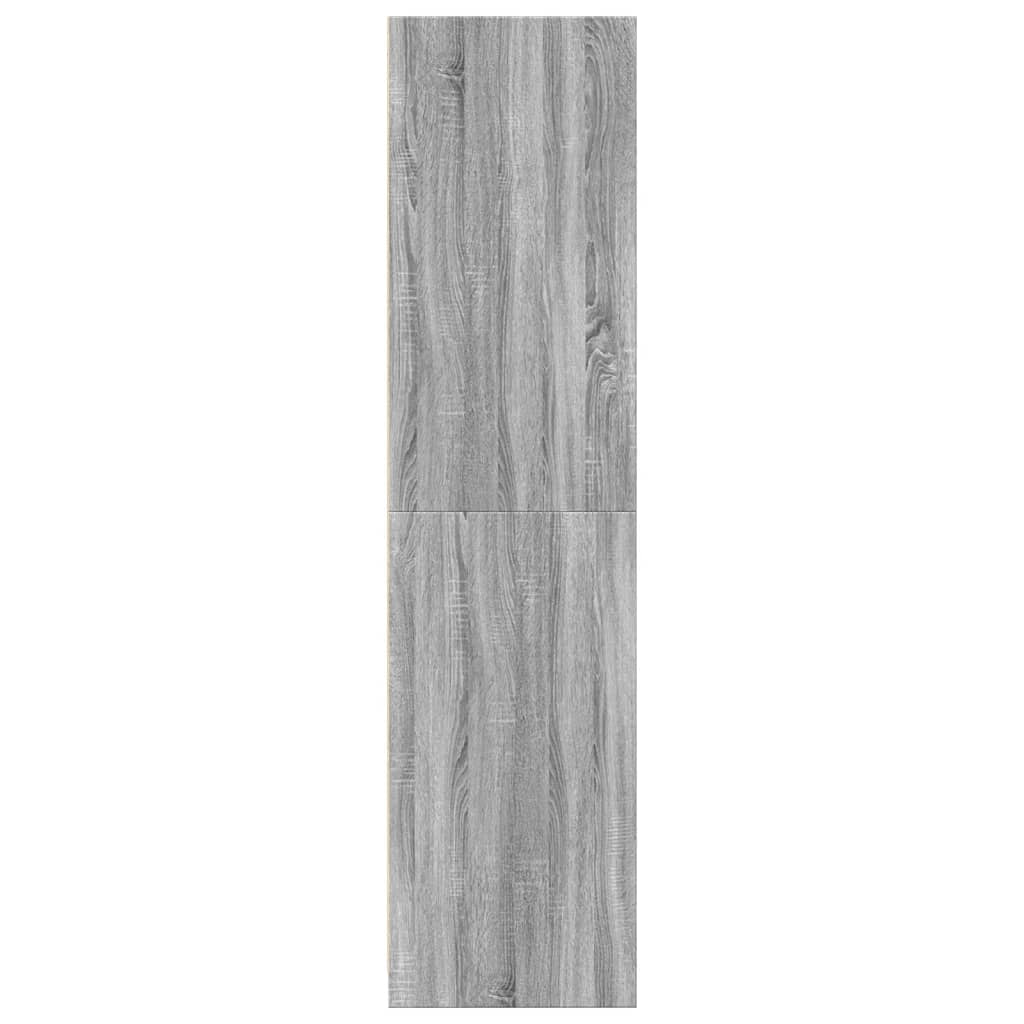 Kledingkast 30x50x200 cm bewerkt hout grijs sonoma eikenkleur is nu te koop bij PeponiXL, paradijselijk wonen!