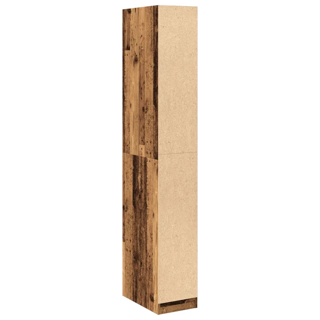 Kledingkast 30x50x200 cm bewerkt hout oud hout is nu te koop bij PeponiXL, paradijselijk wonen!
