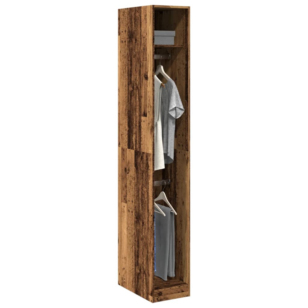 Kledingkast 30x50x200 cm bewerkt hout oud hout is nu te koop bij PeponiXL, paradijselijk wonen!