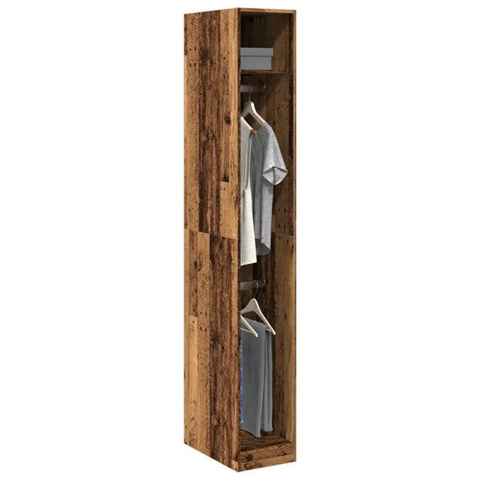 Kledingkast 30x50x200 cm bewerkt hout oud hout is nu te koop bij PeponiXL, paradijselijk wonen!