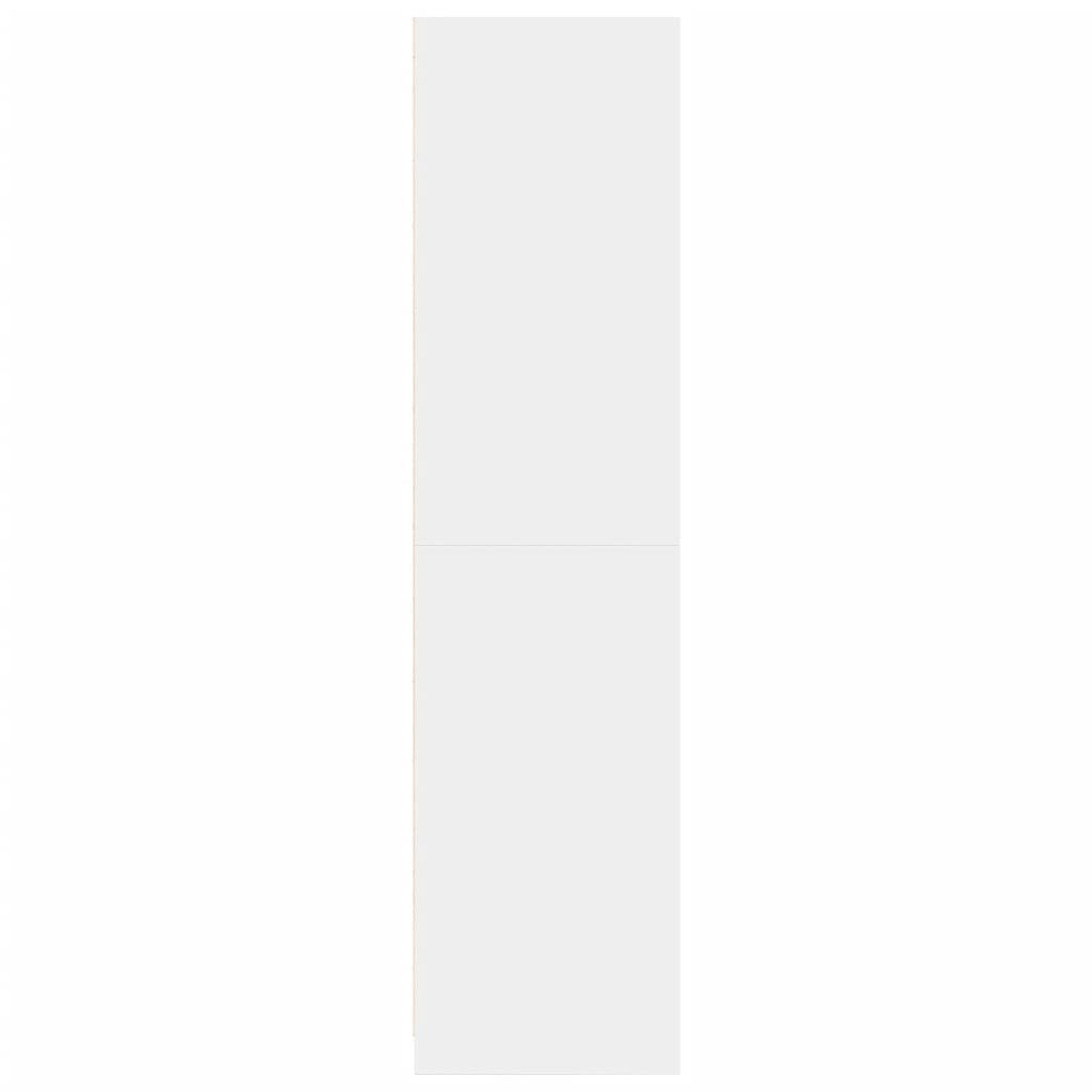 Kledingkast 50x50x200 cm bewerkt hout wit is nu te koop bij PeponiXL, paradijselijk wonen!