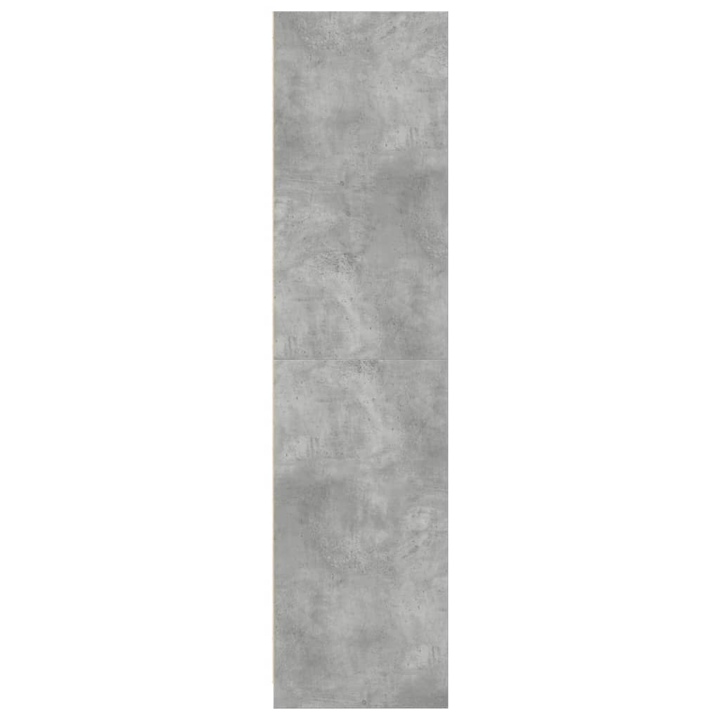 Kledingkast 50x50x200 cm bewerkt hout betongrijs is nu te koop bij PeponiXL, paradijselijk wonen!