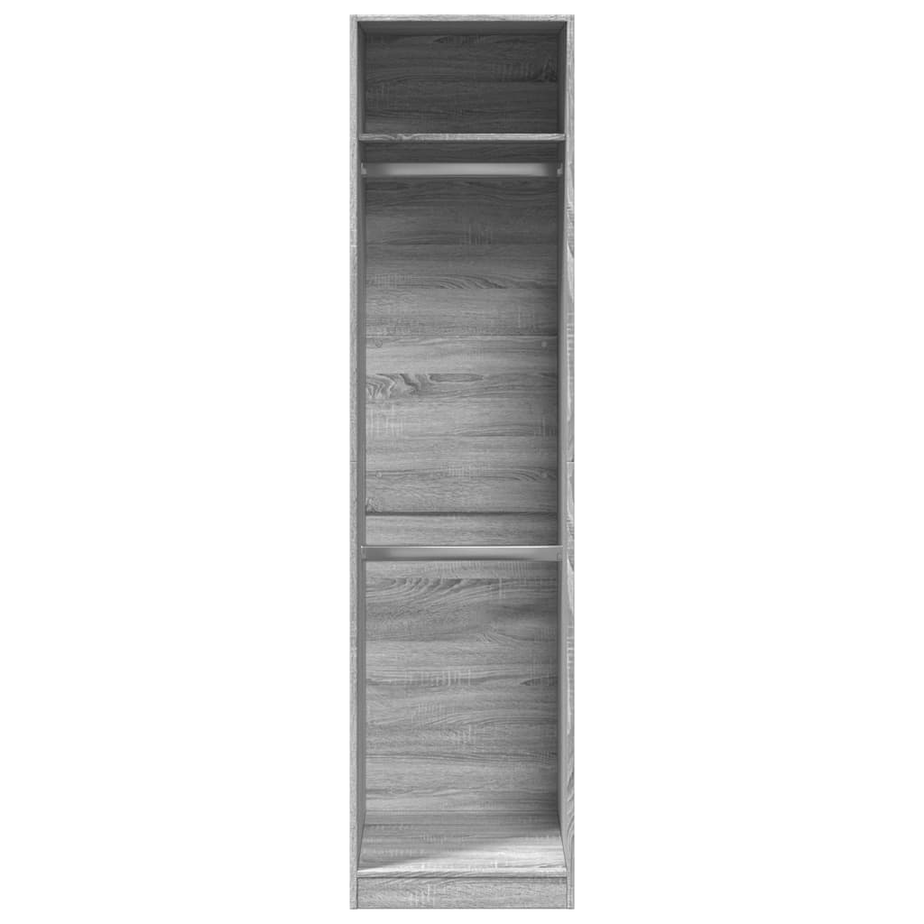 Kledingkast 50x50x200 cm bewerkt hout grijs sonoma is nu te koop bij PeponiXL, paradijselijk wonen!