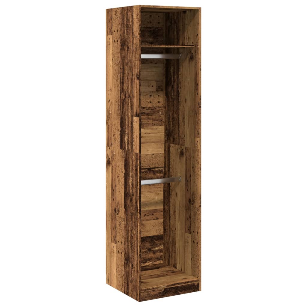 Kledingkast 50x50x200 cm bewerkt hout oud hout is nu te koop bij PeponiXL, paradijselijk wonen!