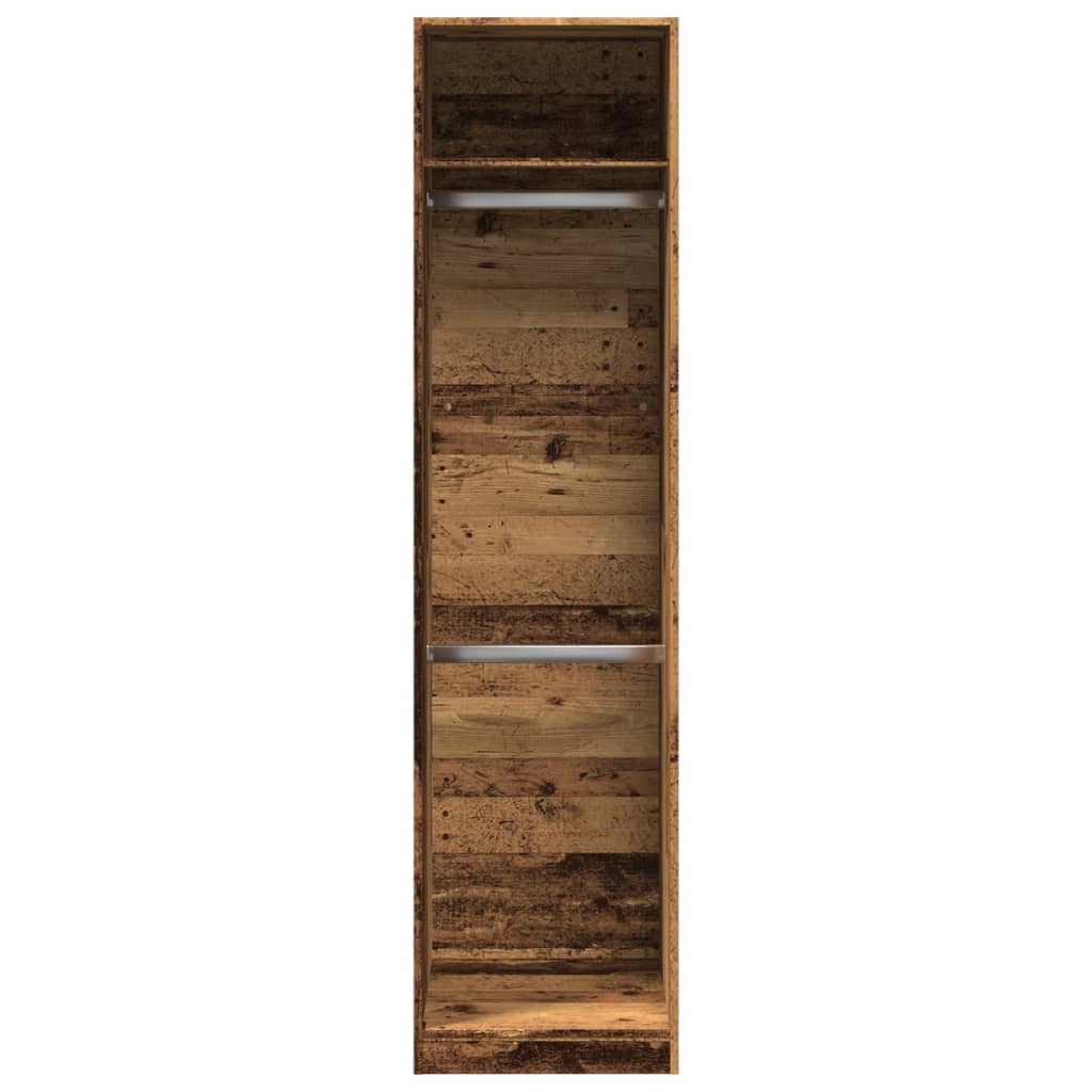 Kledingkast 50x50x200 cm bewerkt hout oud hout is nu te koop bij PeponiXL, paradijselijk wonen!