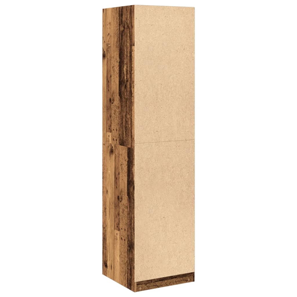 Kledingkast 50x50x200 cm bewerkt hout oud hout is nu te koop bij PeponiXL, paradijselijk wonen!