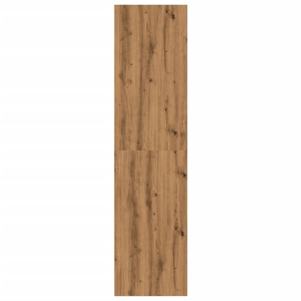 Kledingkast 50x50x200 cm bewerkt hout artisanaal eikenkleurig is nu te koop bij PeponiXL, paradijselijk wonen!