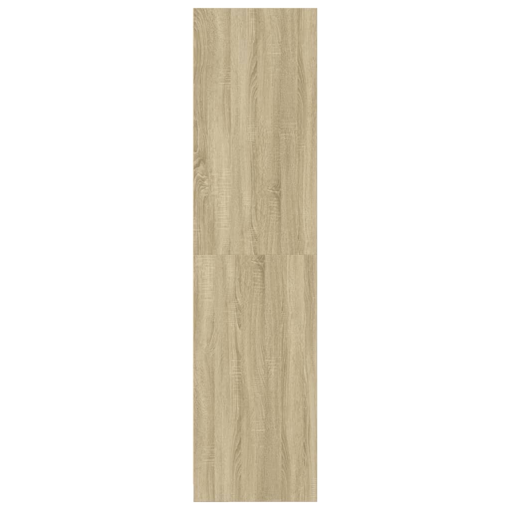 Kledingkast 80x50x200 cm bewerkt hout sonoma eikenkleurig is nu te koop bij PeponiXL, paradijselijk wonen!