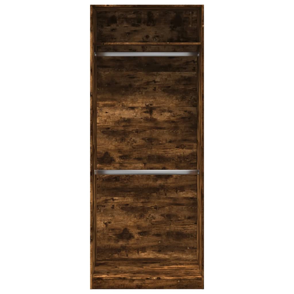 Kledingkast 80x50x200 cm bewerkt hout gerookt eikenkleurig is nu te koop bij PeponiXL, paradijselijk wonen!