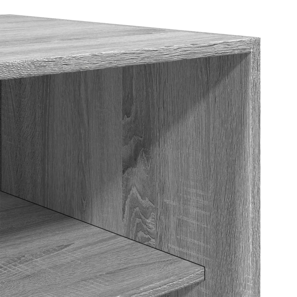 Kledingkast 80x50x200 cm bewerkt hout grijs sonoma eikenkleur is nu te koop bij PeponiXL, paradijselijk wonen!