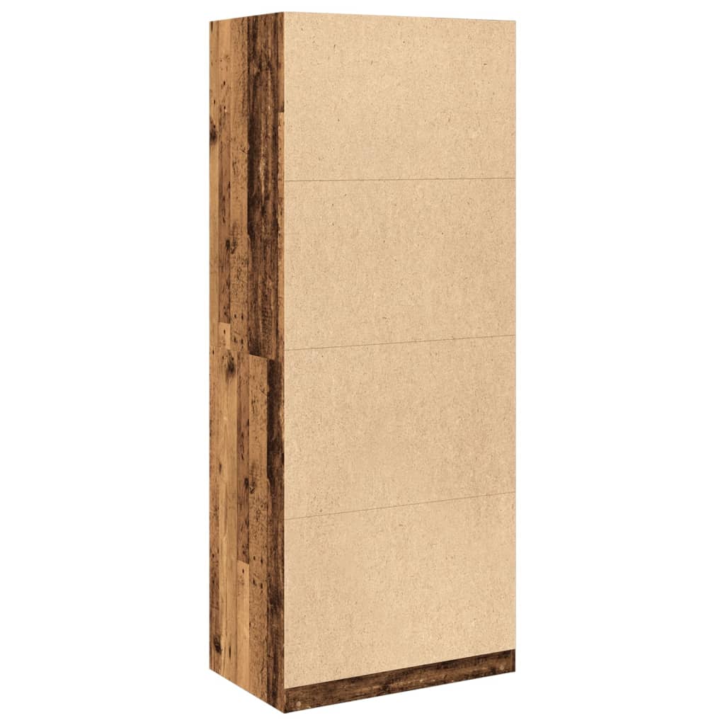 Kledingkast 80x50x200 cm bewerkt hout oud hout is nu te koop bij PeponiXL, paradijselijk wonen!