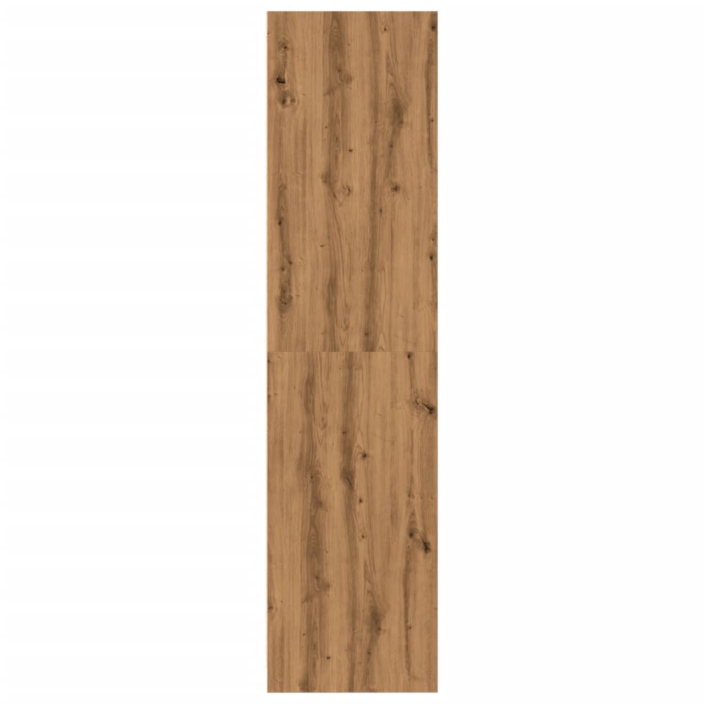 Kledingkast 80x50x200 cm bewerkt hout artisanaal eikenkleur is nu te koop bij PeponiXL, paradijselijk wonen!