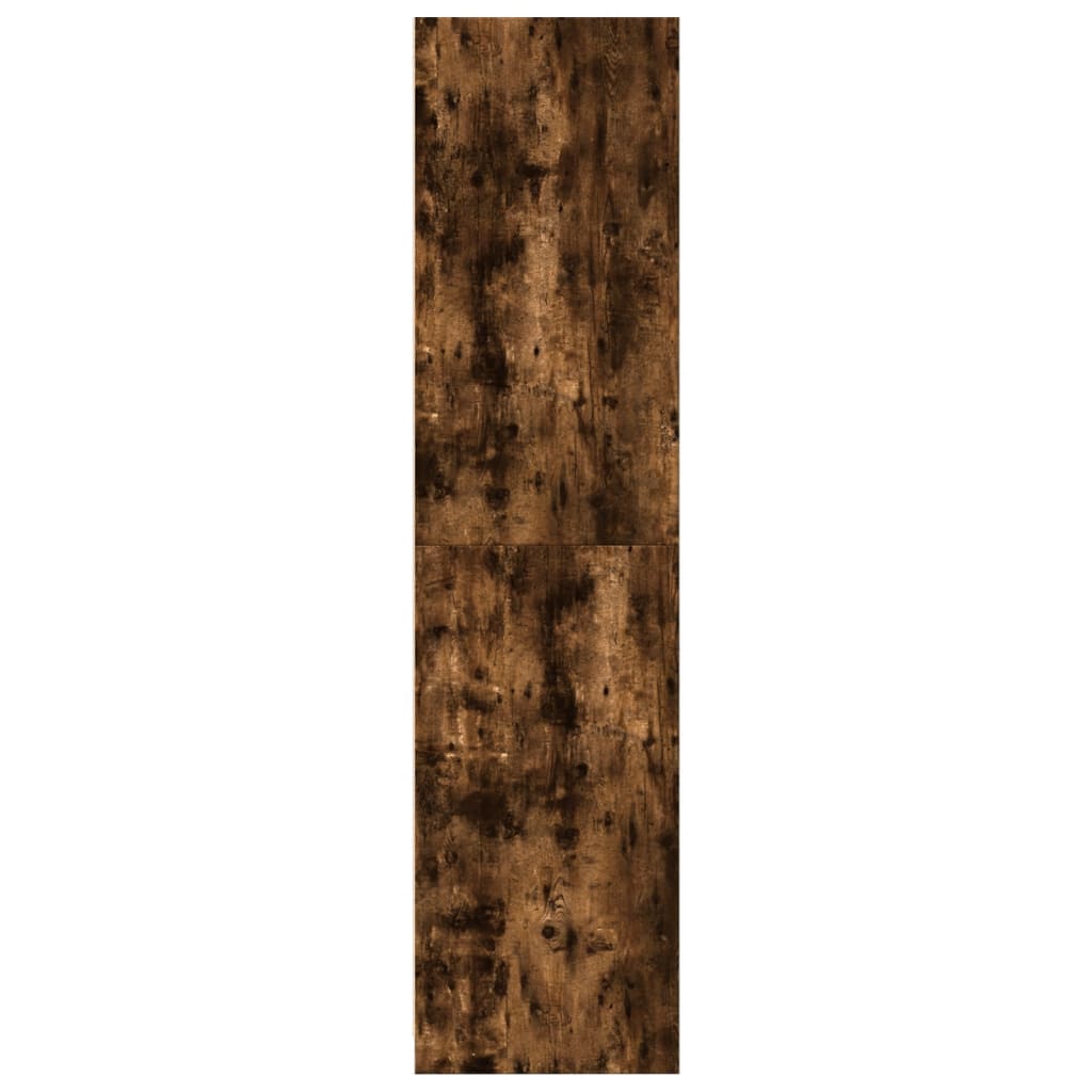 Kledingkast 100x50x200 cm bewerkt hout gerookt eikenkleurig is nu te koop bij PeponiXL, paradijselijk wonen!