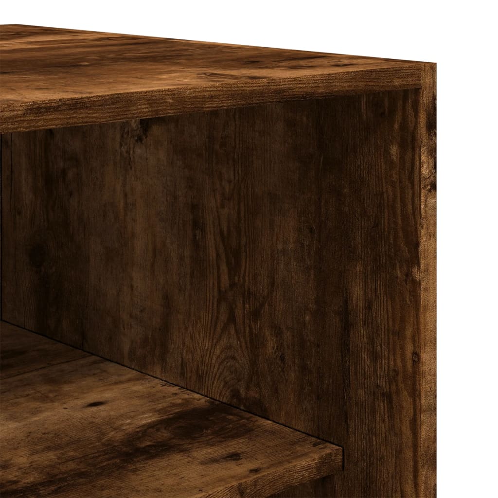 Kledingkast 100x50x200 cm bewerkt hout gerookt eikenkleurig is nu te koop bij PeponiXL, paradijselijk wonen!