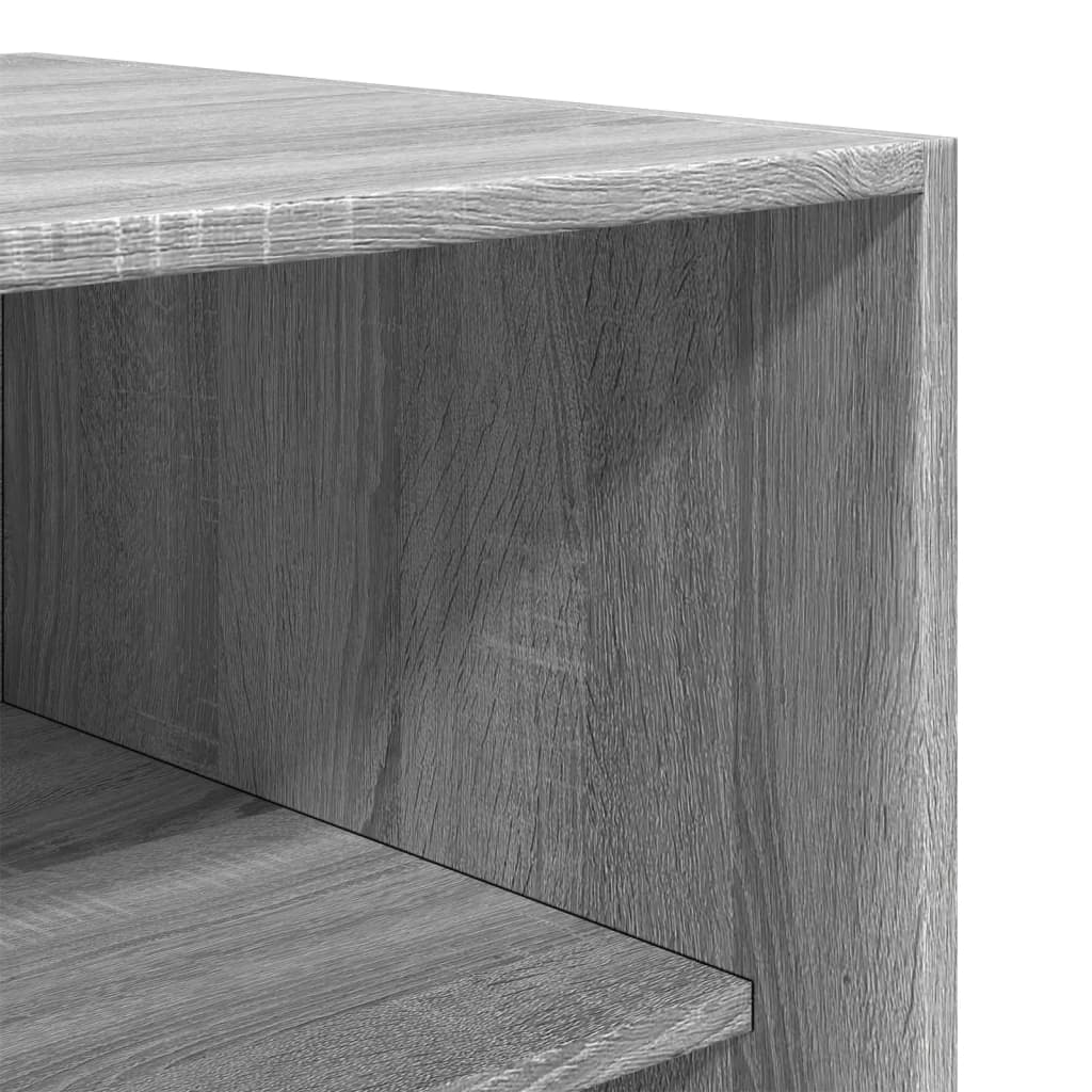 Kledingkast 100x50x200 cm bewerkt hout grijs sonoma eikenkleur is nu te koop bij PeponiXL, paradijselijk wonen!