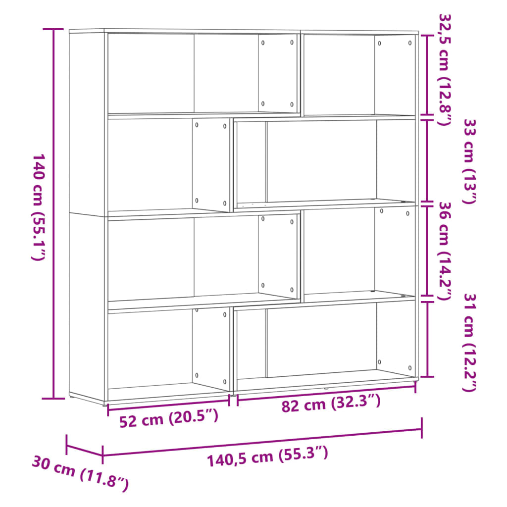 Boekenkast 4-laags hoek 85x85x140 cm bewerkt hout zwart is nu te koop bij PeponiXL, paradijselijk wonen!