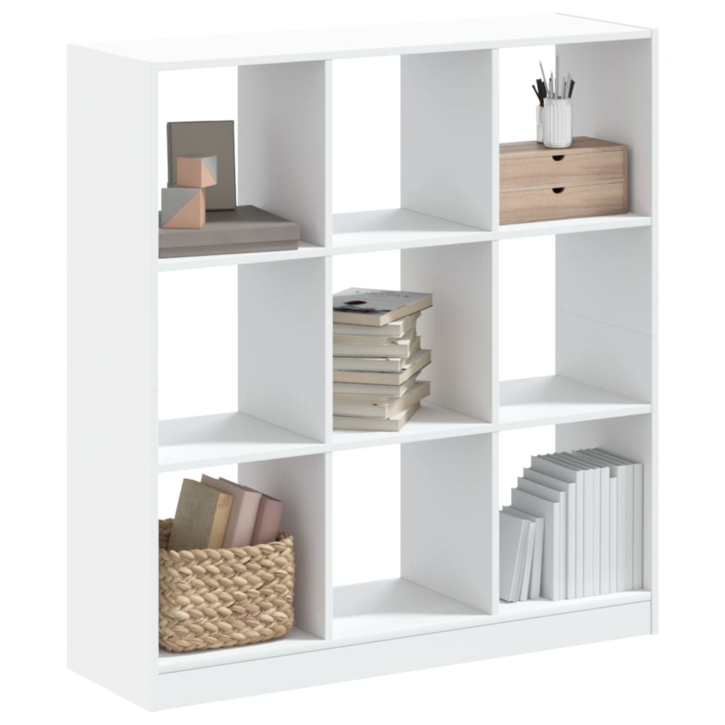 Boekenkast 102x32x108 cm bewerkt hout wit is nu te koop bij PeponiXL, paradijselijk wonen!