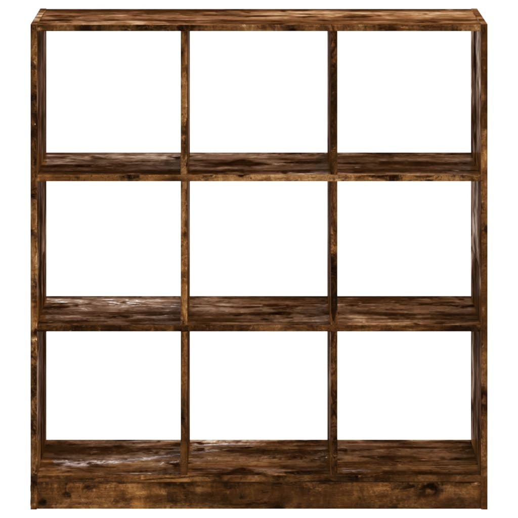 Boekenkast 102x32x108 cm bewerkt hout gerookt eikenkleurig is nu te koop bij PeponiXL, paradijselijk wonen!