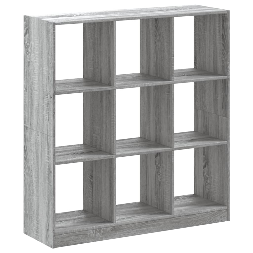 Boekenkast 102x32x108 cm bewerkt hout grijs sonoma eikenkleurig is nu te koop bij PeponiXL, paradijselijk wonen!