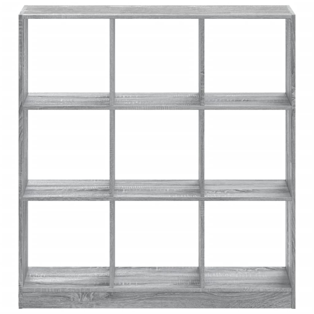 Boekenkast 102x32x108 cm bewerkt hout grijs sonoma eikenkleurig is nu te koop bij PeponiXL, paradijselijk wonen!