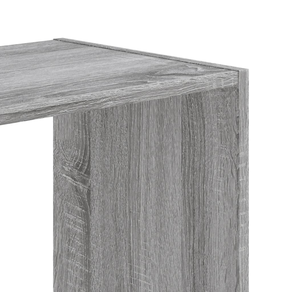 Boekenkast 102x32x108 cm bewerkt hout grijs sonoma eikenkleurig is nu te koop bij PeponiXL, paradijselijk wonen!