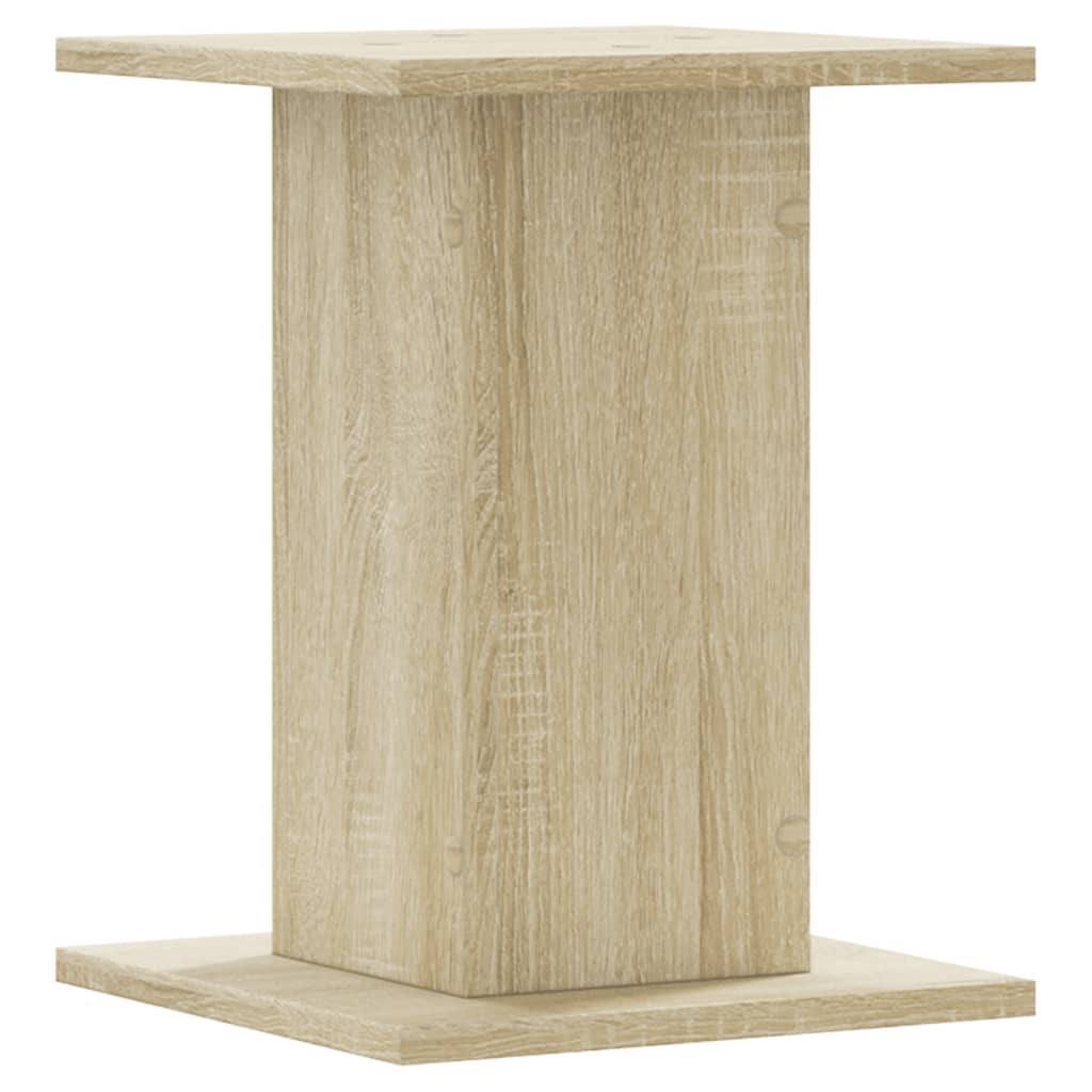 Plantenstandaards 2 st 30x30x40 cm bewerkt hout sonoma eiken is nu te koop bij PeponiXL, paradijselijk wonen!