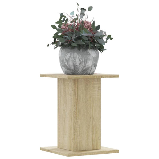 Plantenstandaards 2 st 30x30x40 cm bewerkt hout sonoma eiken is nu te koop bij PeponiXL, paradijselijk wonen!