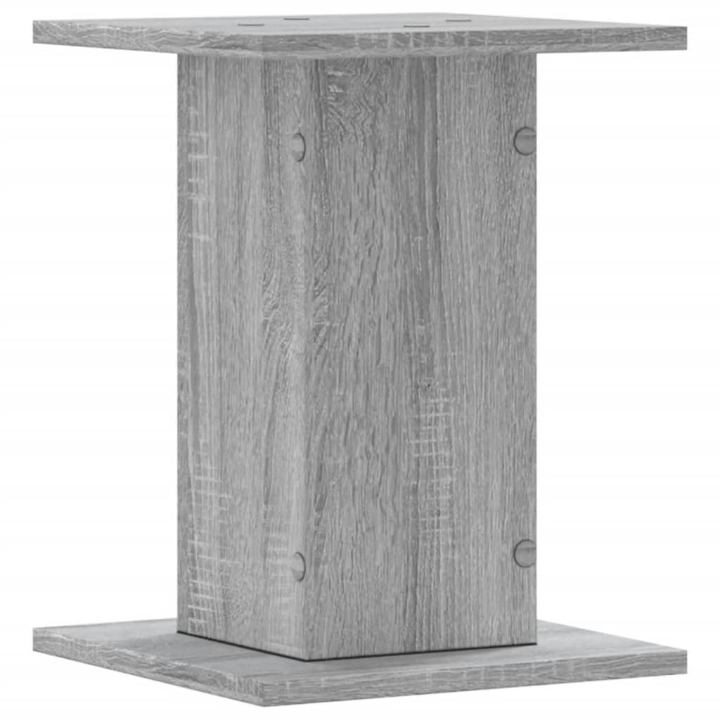 Plantenstandaards 2 st 30x30x40 cm bewerkt hout grijs sonoma is nu te koop bij PeponiXL, paradijselijk wonen!