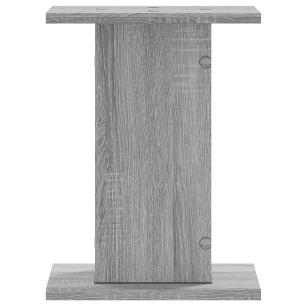 Plantenstandaards 2 st 30x30x40 cm bewerkt hout grijs sonoma is nu te koop bij PeponiXL, paradijselijk wonen!