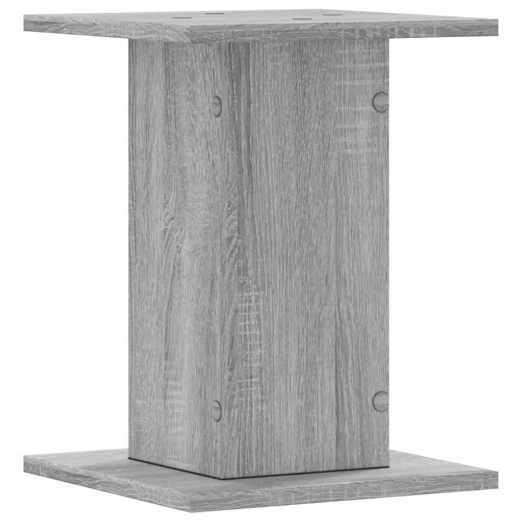 Plantenstandaards 2 st 30x30x40 cm bewerkt hout grijs sonoma is nu te koop bij PeponiXL, paradijselijk wonen!