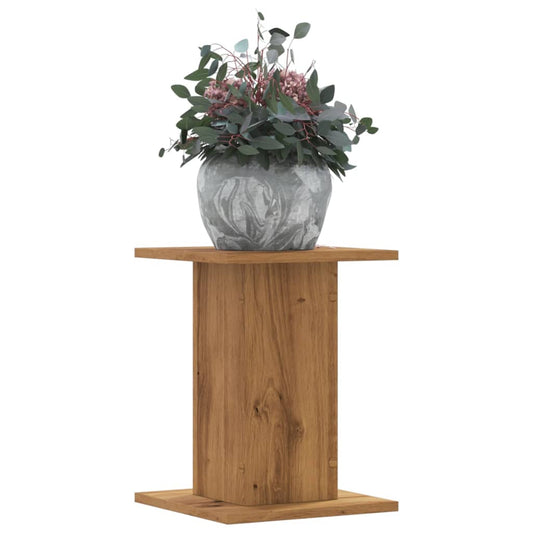 Plantenstandaards 2 st 30x30x40 cm hout artisanaal eiken is nu te koop bij PeponiXL, paradijselijk wonen!