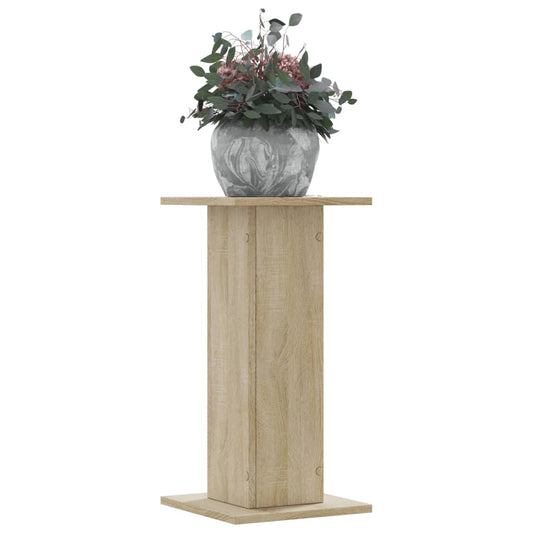 Plantenstandaards 2 st 30x30x60 cm bewerkt hout sonoma eiken is nu te koop bij PeponiXL, paradijselijk wonen!