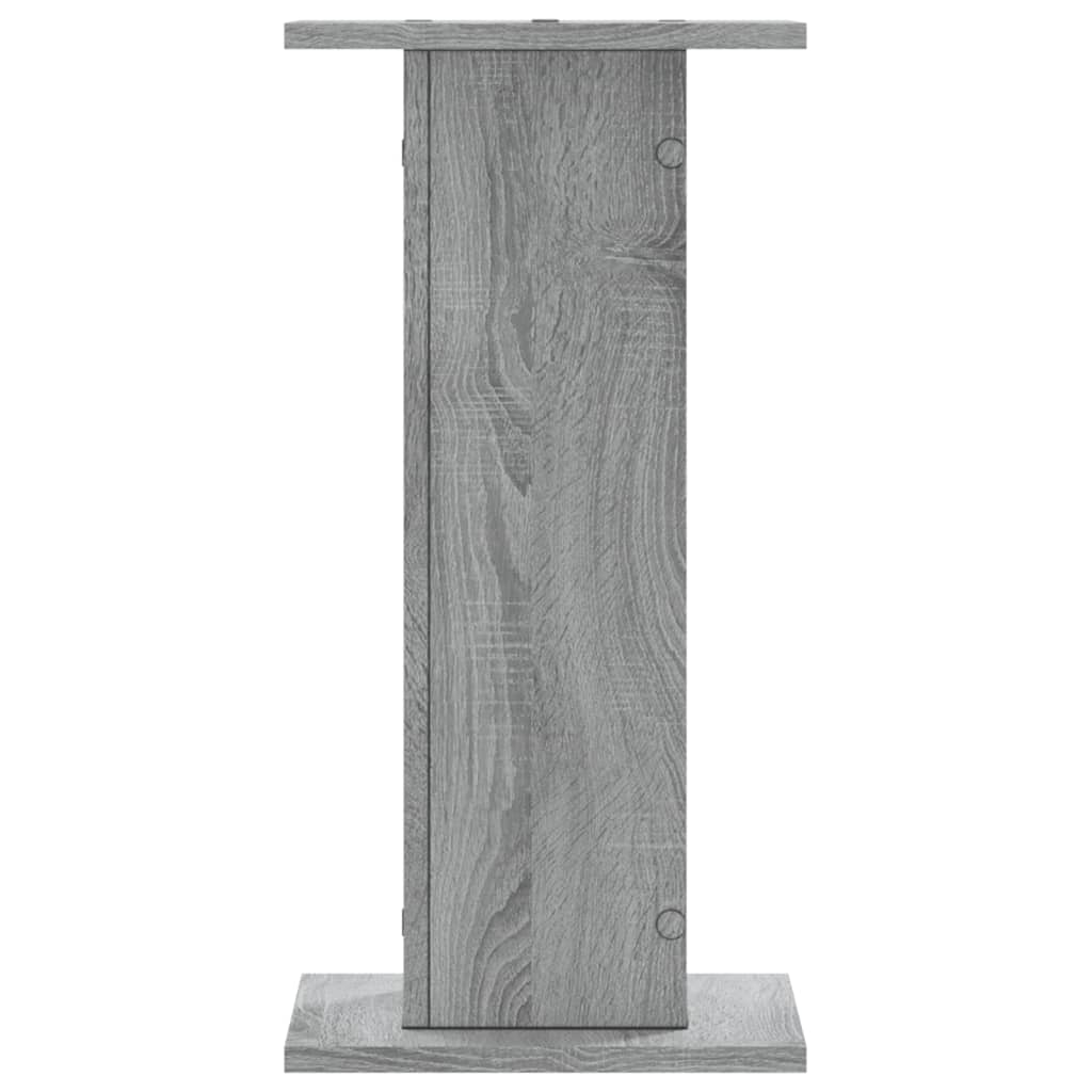 Plantenstandaards 2 st 30x30x60 cm bewerkt hout grijs sonoma is nu te koop bij PeponiXL, paradijselijk wonen!