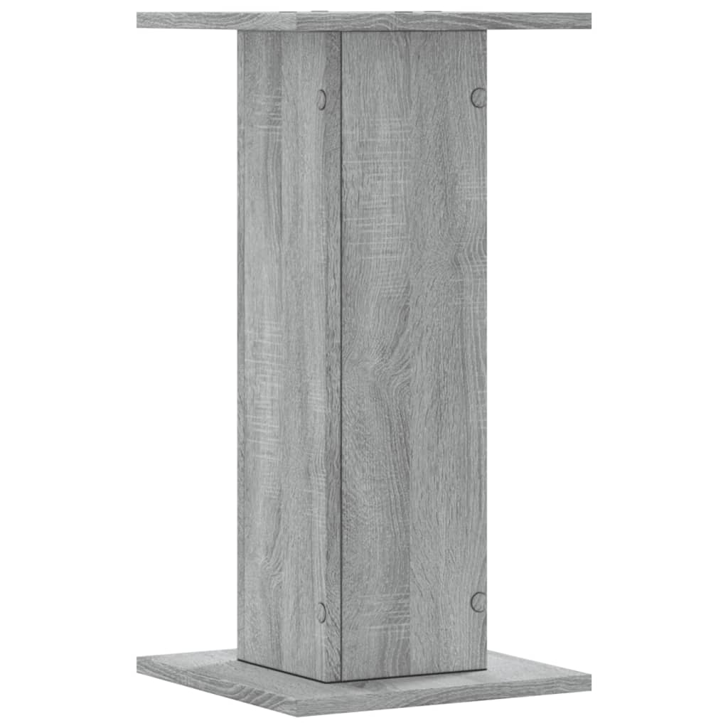 Plantenstandaards 2 st 30x30x60 cm bewerkt hout grijs sonoma is nu te koop bij PeponiXL, paradijselijk wonen!
