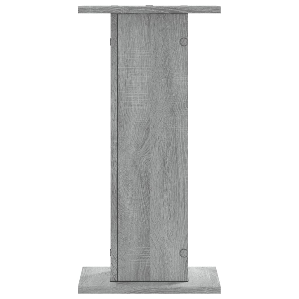 Plantenstandaards 2 st 30x30x60 cm bewerkt hout grijs sonoma is nu te koop bij PeponiXL, paradijselijk wonen!