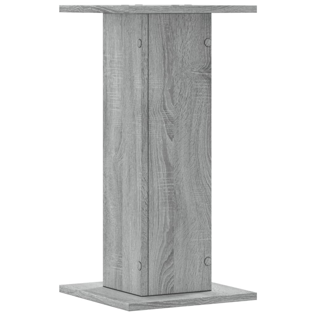 Plantenstandaards 2 st 30x30x60 cm bewerkt hout grijs sonoma is nu te koop bij PeponiXL, paradijselijk wonen!