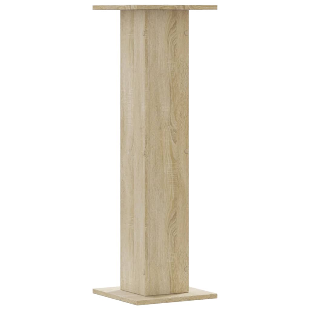 Plantenstandaards 2 st 30x30x95 cm bewerkt hout sonoma eiken is nu te koop bij PeponiXL, paradijselijk wonen!