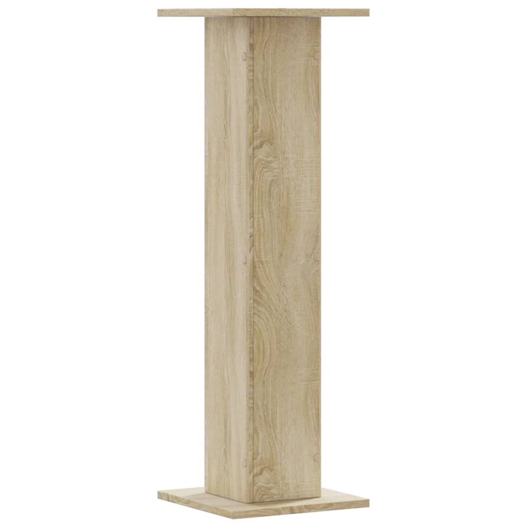 Plantenstandaards 2 st 30x30x95 cm bewerkt hout sonoma eiken is nu te koop bij PeponiXL, paradijselijk wonen!