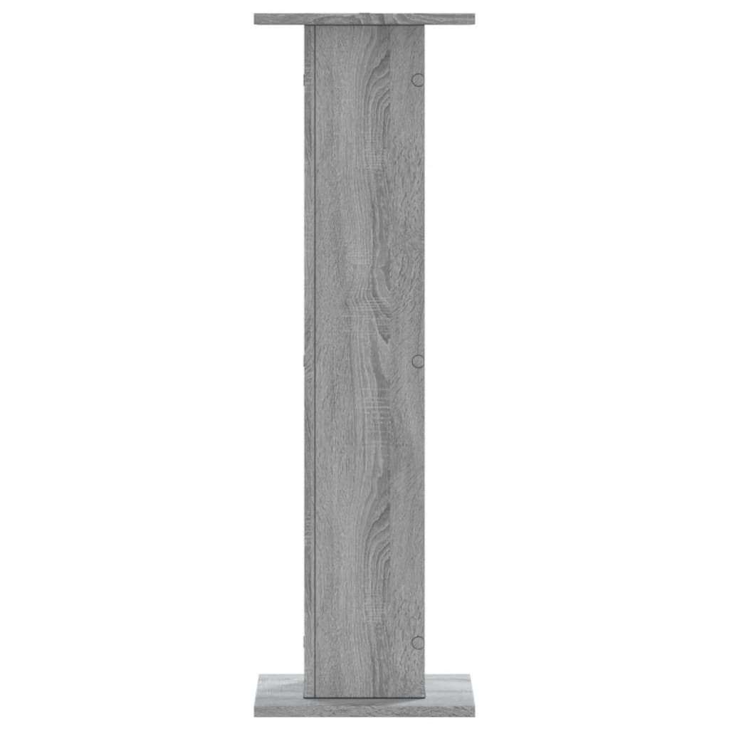 Plantenstandaards 2 st 30x30x95 cm bewerkt hout grijs sonoma is nu te koop bij PeponiXL, paradijselijk wonen!