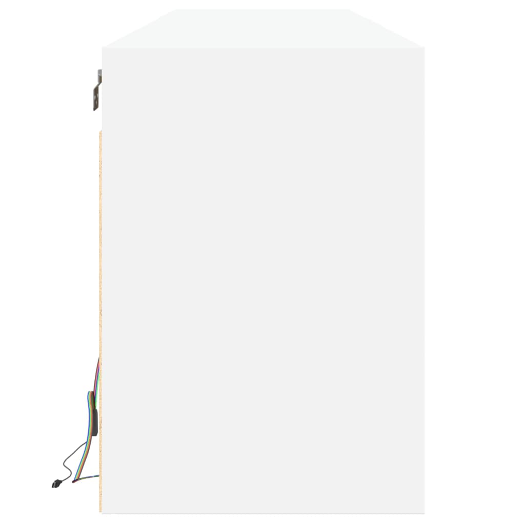 Tv-wandmeubel met LED-verlichting 180x31x45 cm wit is nu te koop bij PeponiXL, paradijselijk wonen!