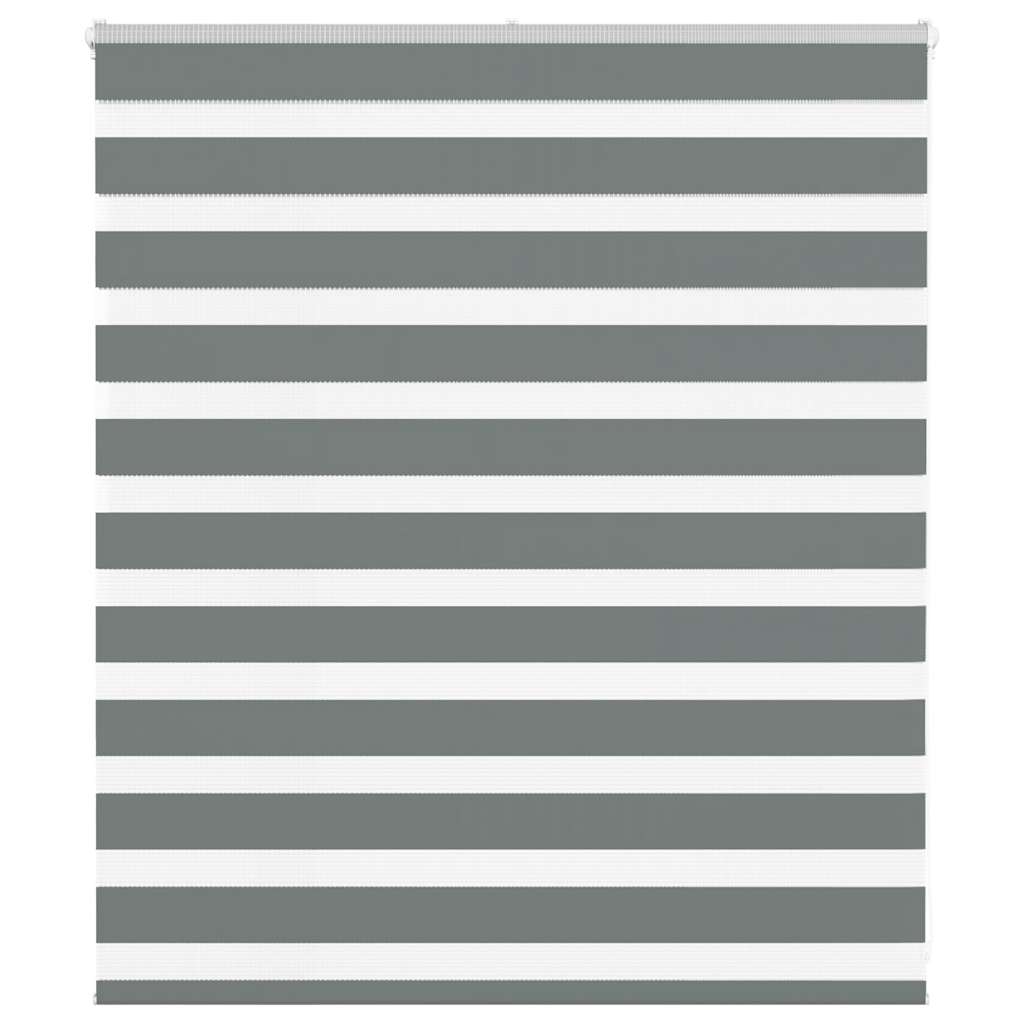 Zebra rolgordijn 125x100 cm stofbreedte 120,9 cm donkergrijs is nu te koop bij PeponiXL, paradijselijk wonen!