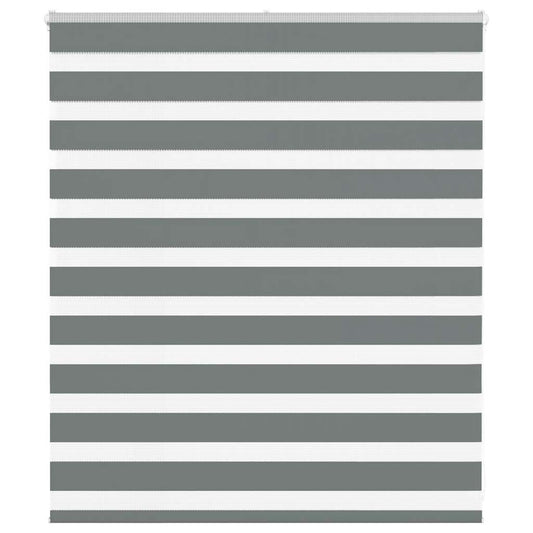 Zebra rolgordijn 125x100 cm stofbreedte 120,9 cm donkergrijs is nu te koop bij PeponiXL, paradijselijk wonen!