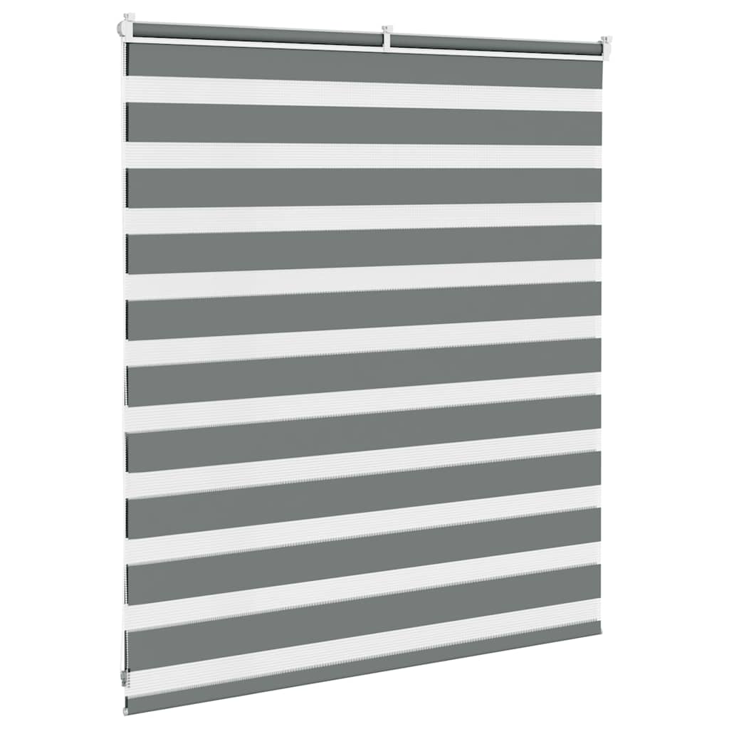 Zebra rolgordijn 125x100 cm stofbreedte 120,9 cm donkergrijs is nu te koop bij PeponiXL, paradijselijk wonen!
