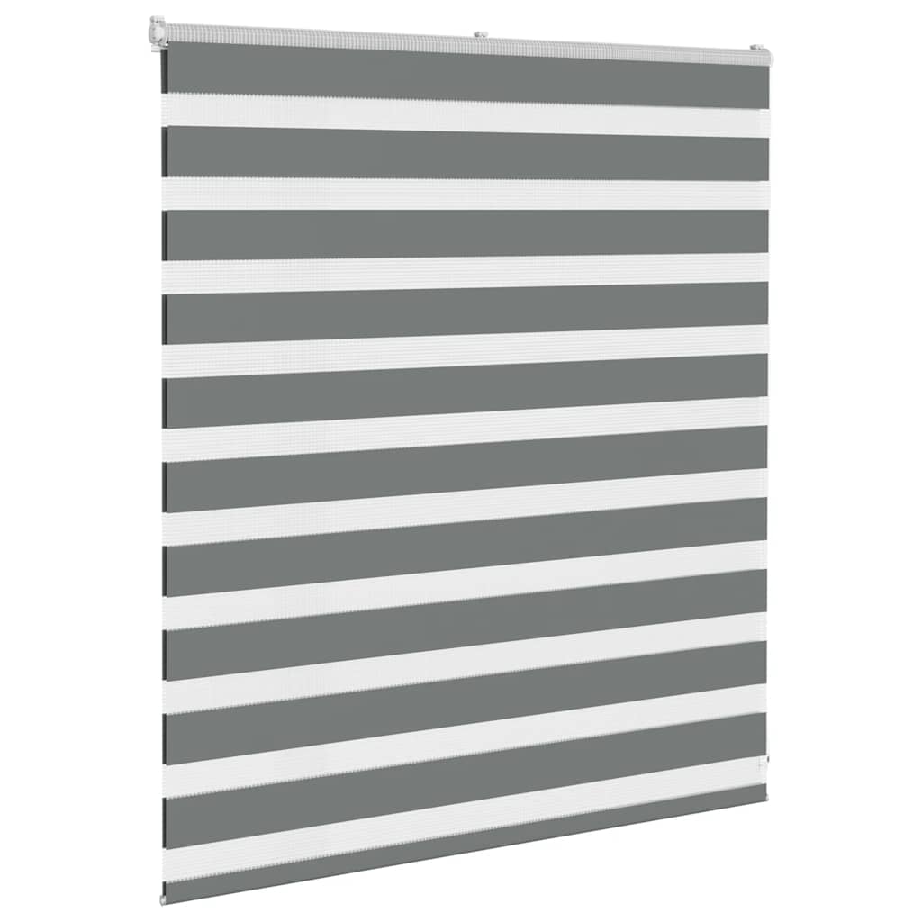Zebra rolgordijn 130x100 cm stofbreedte 125,9 cm donkergrijs is nu te koop bij PeponiXL, paradijselijk wonen!