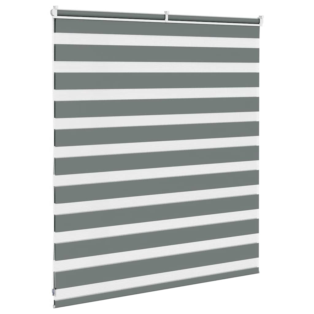 Zebra rolgordijn 130x100 cm stofbreedte 125,9 cm donkergrijs is nu te koop bij PeponiXL, paradijselijk wonen!