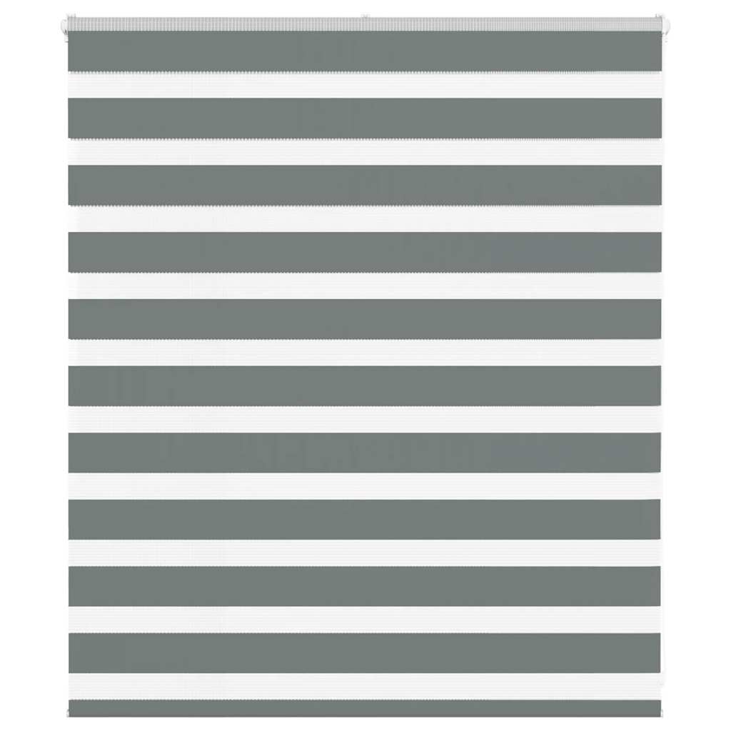 Zebra rolgordijn 135x100 cm stofbreedte 130,9 cm donkergrijs is nu te koop bij PeponiXL, paradijselijk wonen!