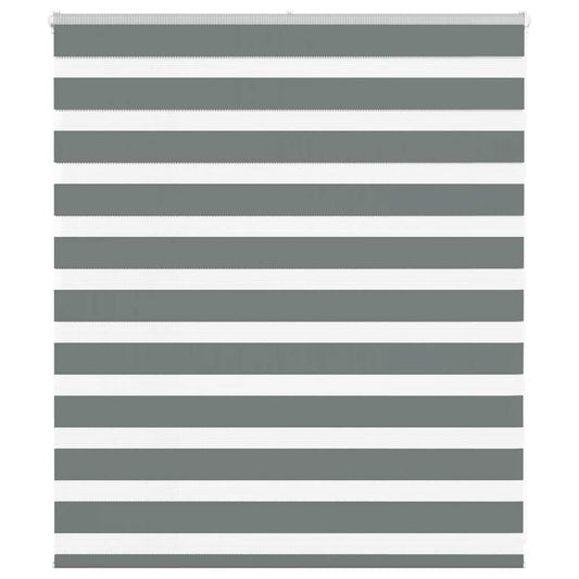 Zebra rolgordijn 135x100 cm stofbreedte 130,9 cm donkergrijs is nu te koop bij PeponiXL, paradijselijk wonen!
