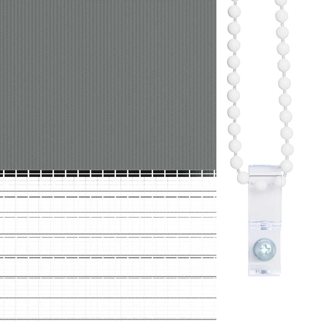 Zebra rolgordijn 135x100 cm stofbreedte 130,9 cm donkergrijs is nu te koop bij PeponiXL, paradijselijk wonen!